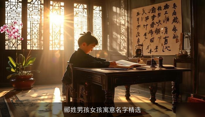 郦姓男孩女孩寓意名字精选