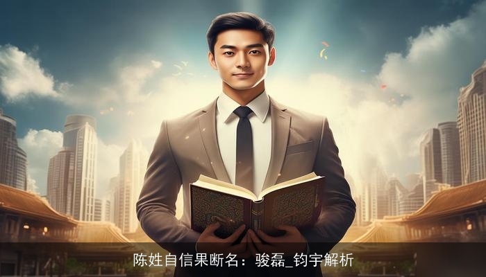 陈姓自信果断名：骏磊_钧宇解析