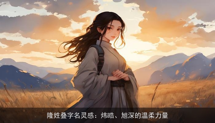 隆姓叠字名灵感：炜晧、旭深的温柔力量