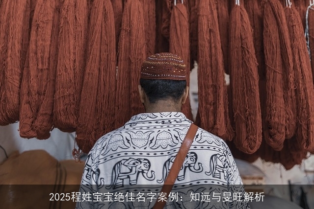 2025程姓宝宝绝佳名字案例：知远与旻旺解析
