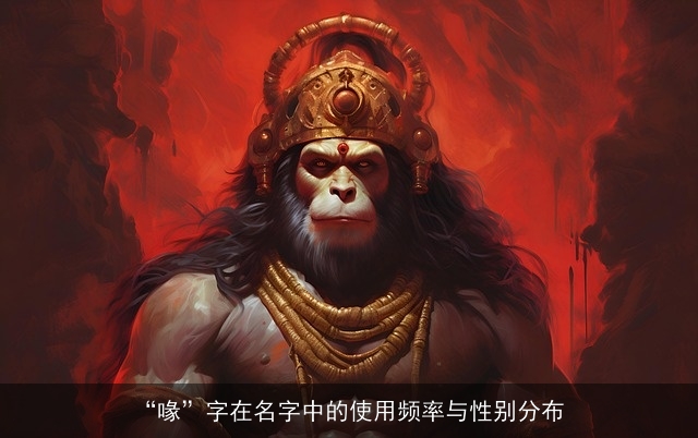 “喙”字在名字中的使用频率与性别分布