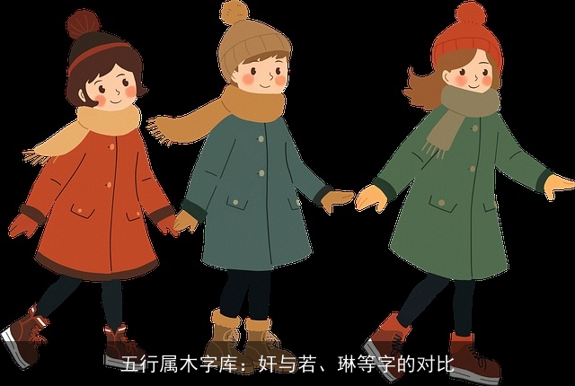 五行属木字库：奸与若、琳等字的对比
