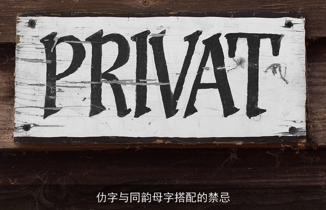 仂字与同韵母字搭配的禁忌
