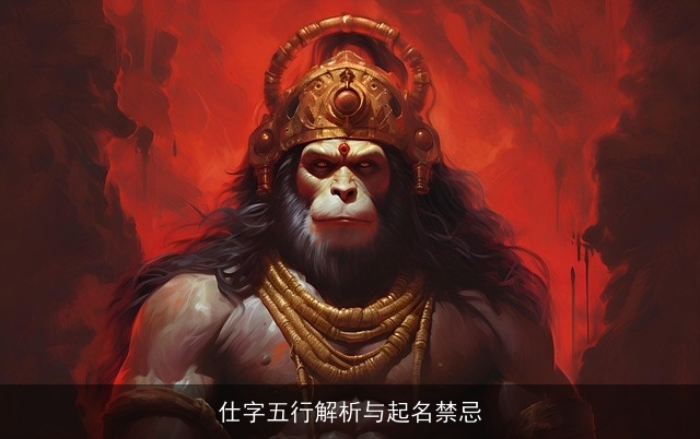 仕字五行解析与起名禁忌