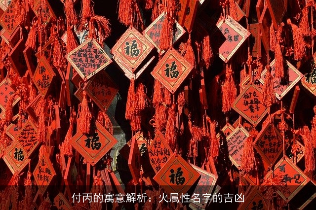 付丙的寓意解析：火属性名字的吉凶