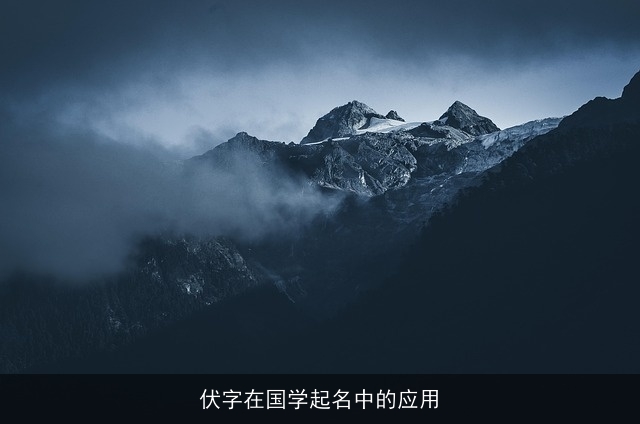 伏字在国学起名中的应用