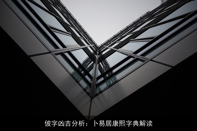 佊字凶吉分析：卜易居康熙字典解读