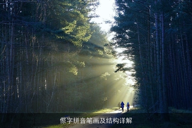 傺字拼音笔画及结构详解