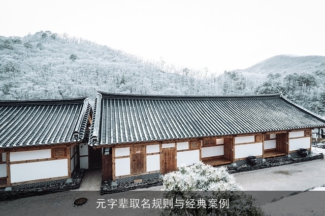 元字辈取名规则与经典案例