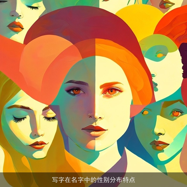 写字在名字中的性别分布特点
