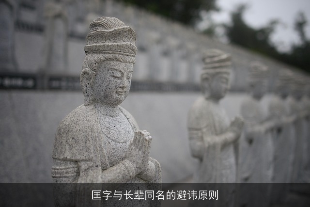 匡字与长辈同名的避讳原则