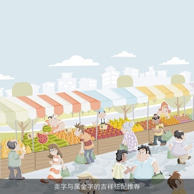 卖字与属金字的吉祥搭配推荐