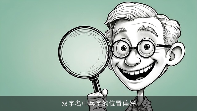 双字名中乓字的位置偏好