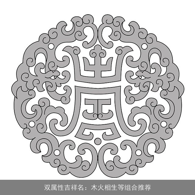 双属性吉祥名：木火相生等组合推荐