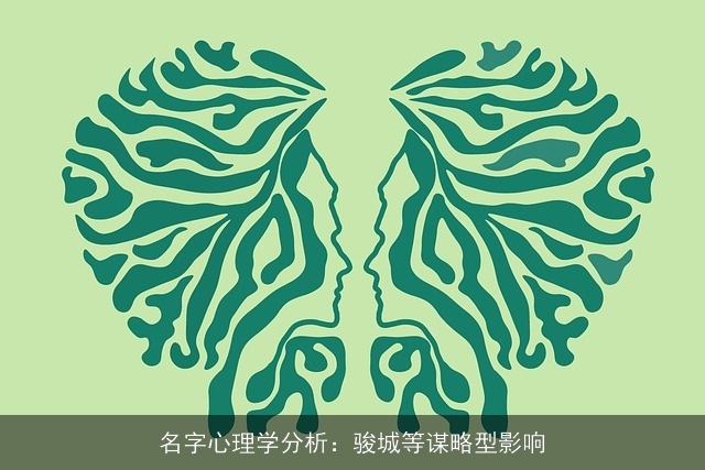 名字心理学分析：骏城等谋略型影响