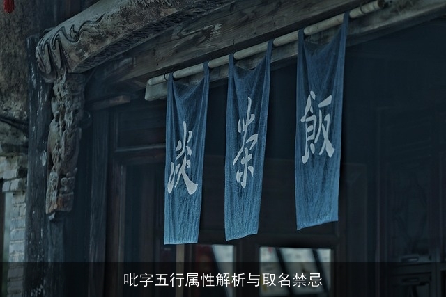 吡字五行属性解析与取名禁忌