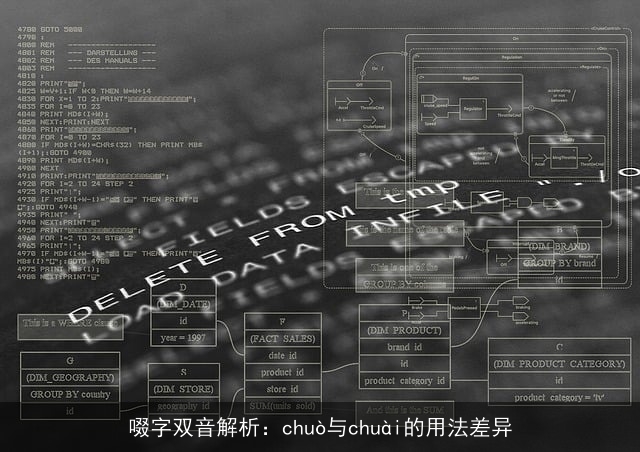 啜字双音解析：chuò与chuài的用法差异