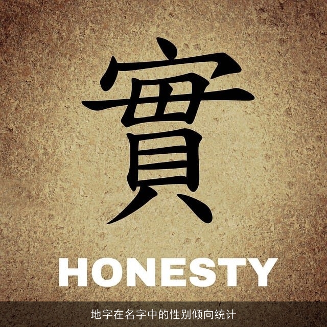 地字在名字中的性别倾向统计