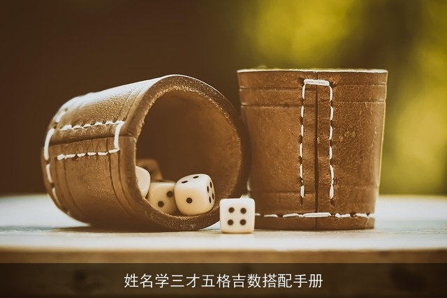 姓名学三才五格吉数搭配手册