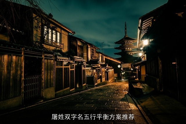 屠姓双字名五行平衡方案推荐