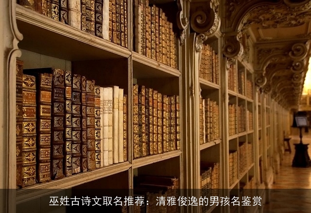 巫姓古诗文取名推荐：清雅俊逸的男孩名鉴赏
