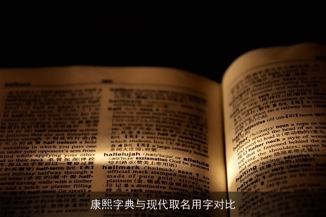 康熙字典与现代取名用字对比
