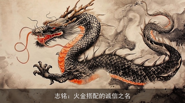 志铭：火金搭配的诚信之名