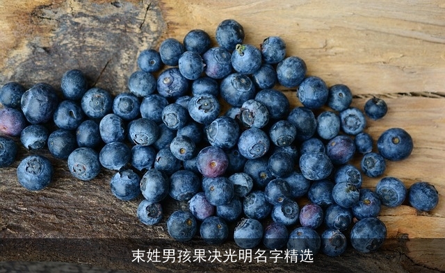 束姓男孩果决光明名字精选