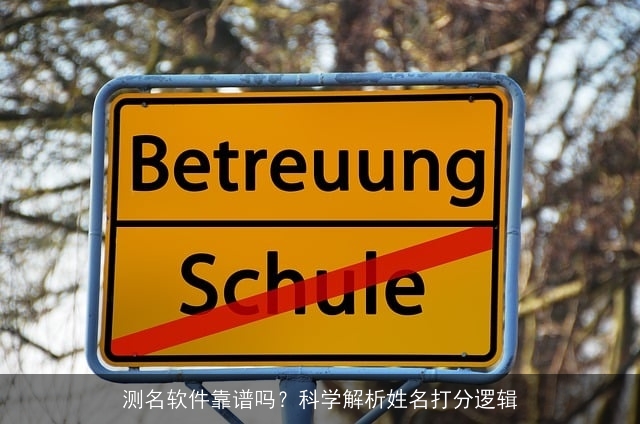 测名软件靠谱吗？科学解析姓名打分逻辑