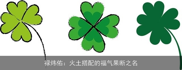 禄炜佑：火土搭配的福气果断之名