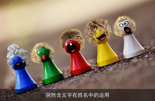 突然含义字在姓名中的运用