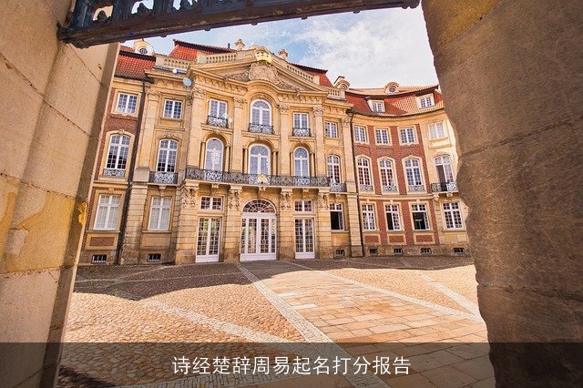 诗经楚辞周易起名打分报告