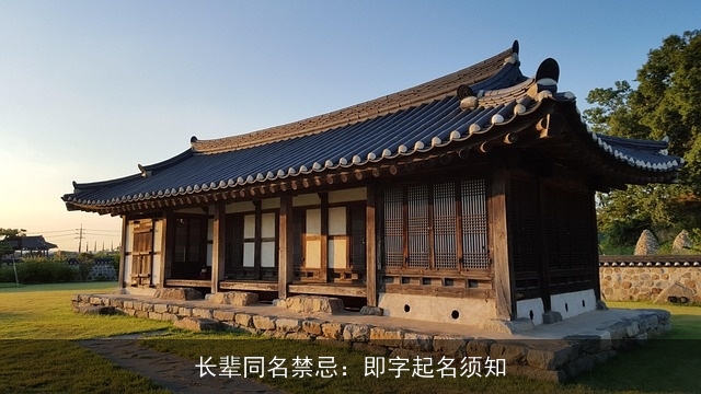 长辈同名禁忌：即字起名须知