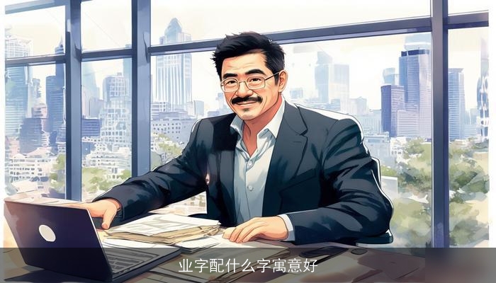 业字配什么字寓意好