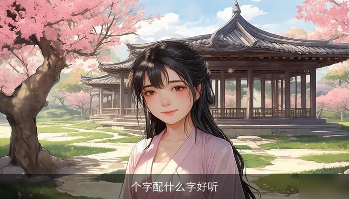 个字配什么字好听