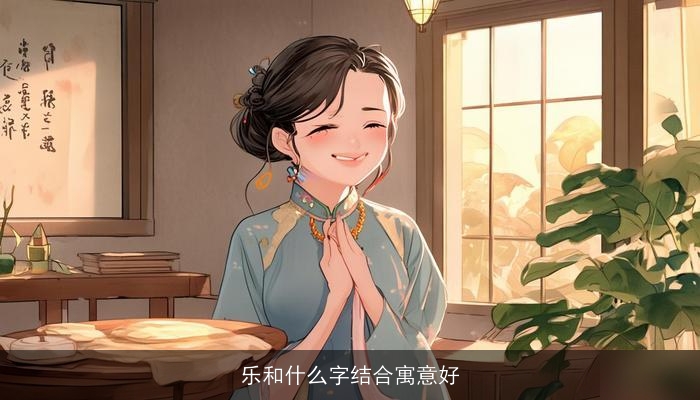 乐和什么字结合寓意好