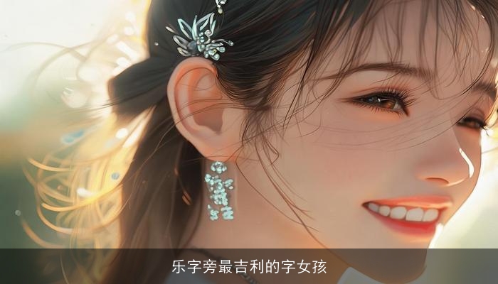 乐字旁最吉利的字女孩