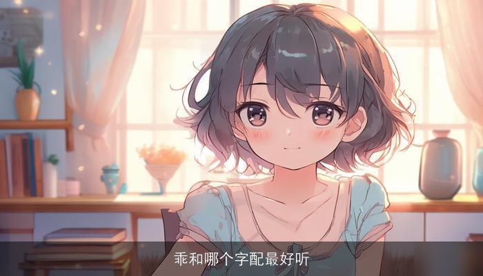 乖和哪个字配最好听
