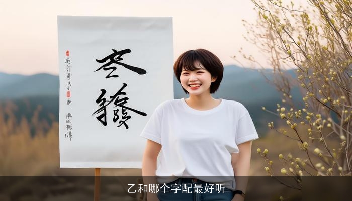 乙和哪个字配最好听
