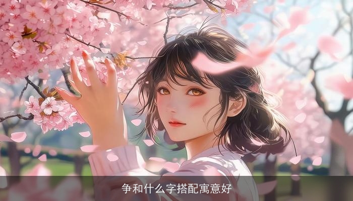 争和什么字搭配寓意好