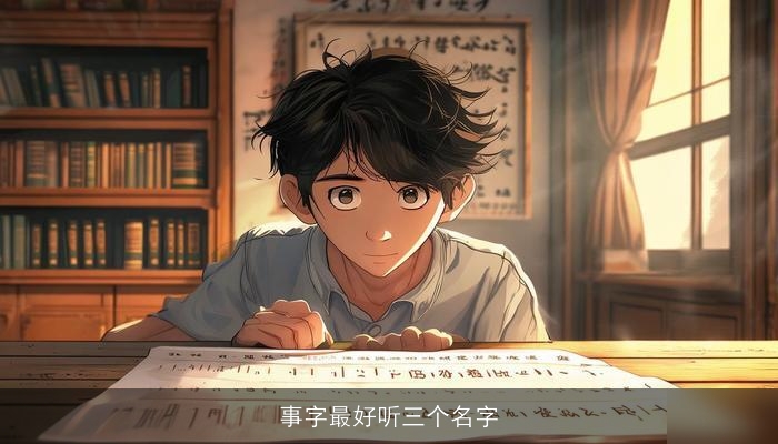 事字最好听三个名字