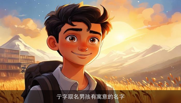 亍字取名男孩有寓意的名字