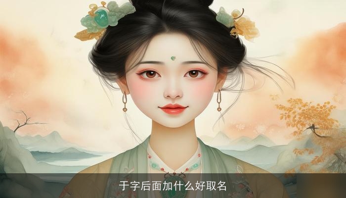 于字后面加什么好取名