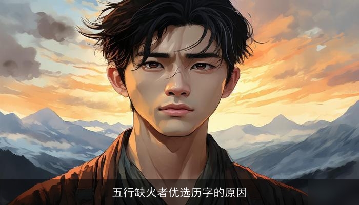 五行缺火者优选历字的原因