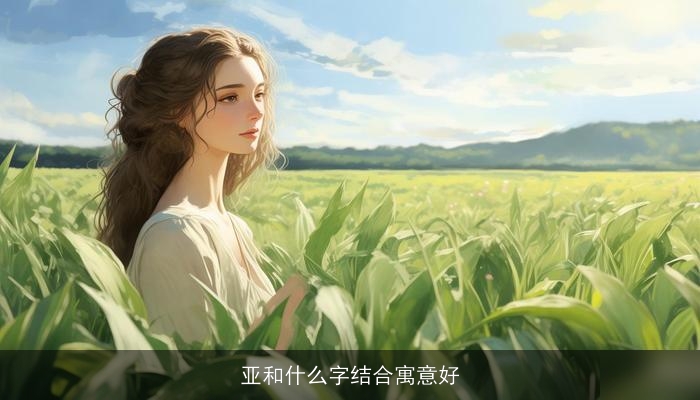 亚和什么字结合寓意好