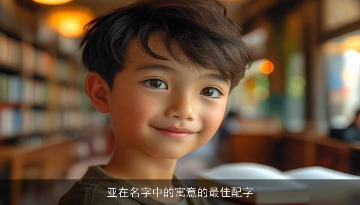 亚在名字中的寓意的最佳配字