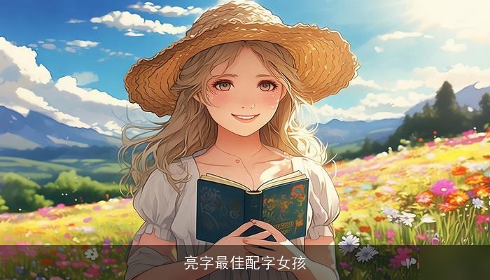 亮字最佳配字女孩
