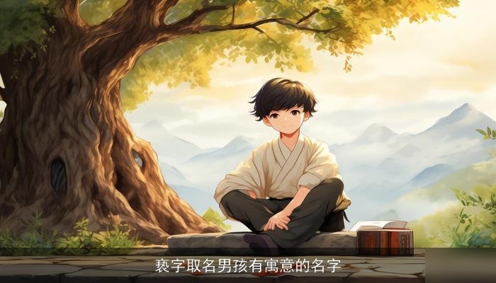 亵字取名男孩有寓意的名字