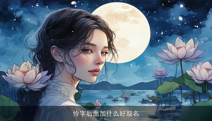 伶字后面加什么好取名