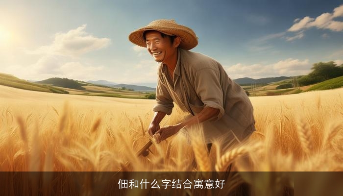 佃和什么字结合寓意好